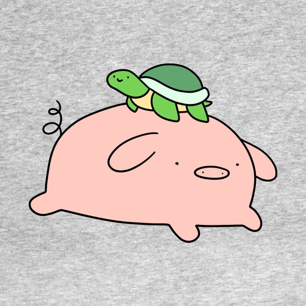 Pig and Tiny Turtle by saradaboru